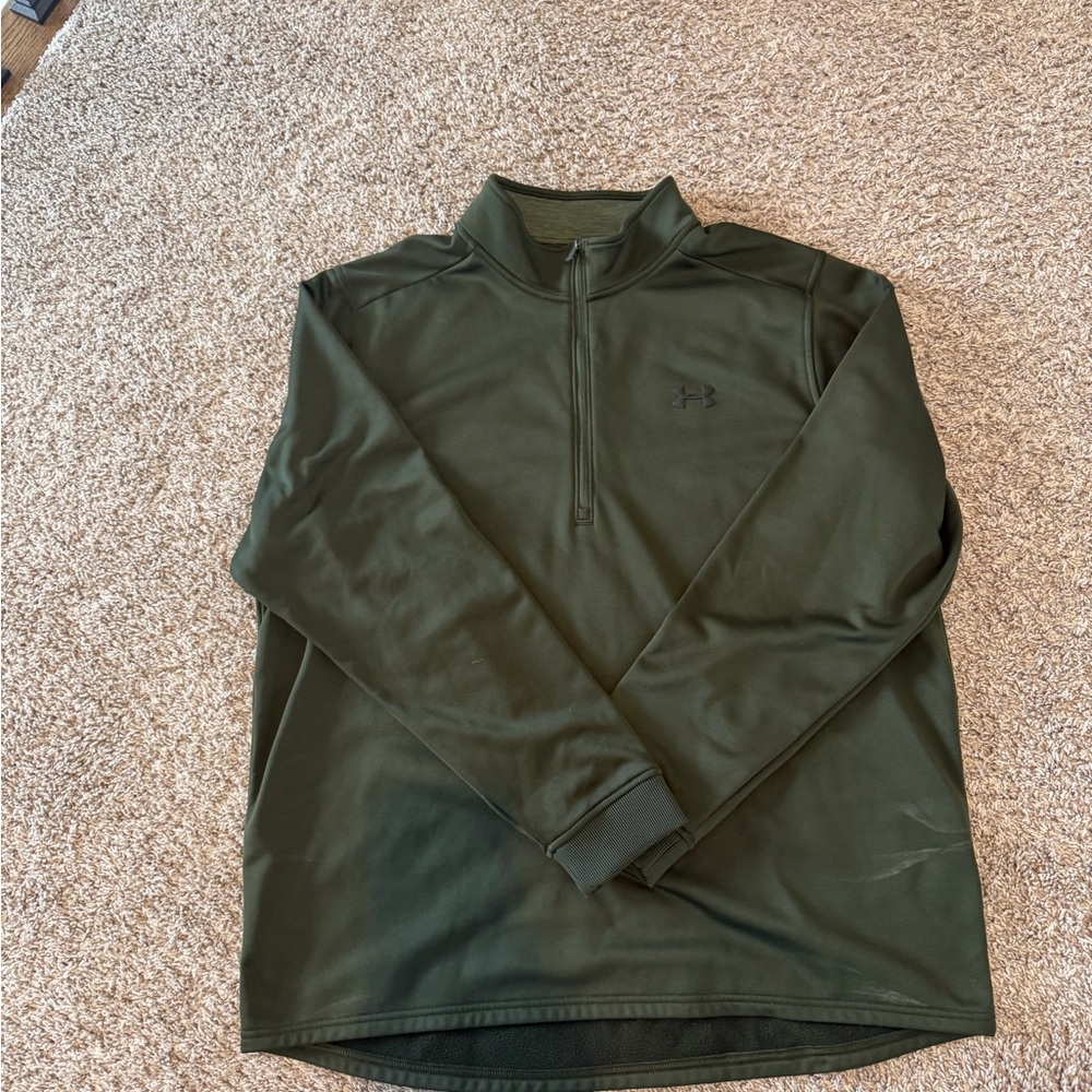 Under Armour Men's Dark Green Quarter-Zip Jacket